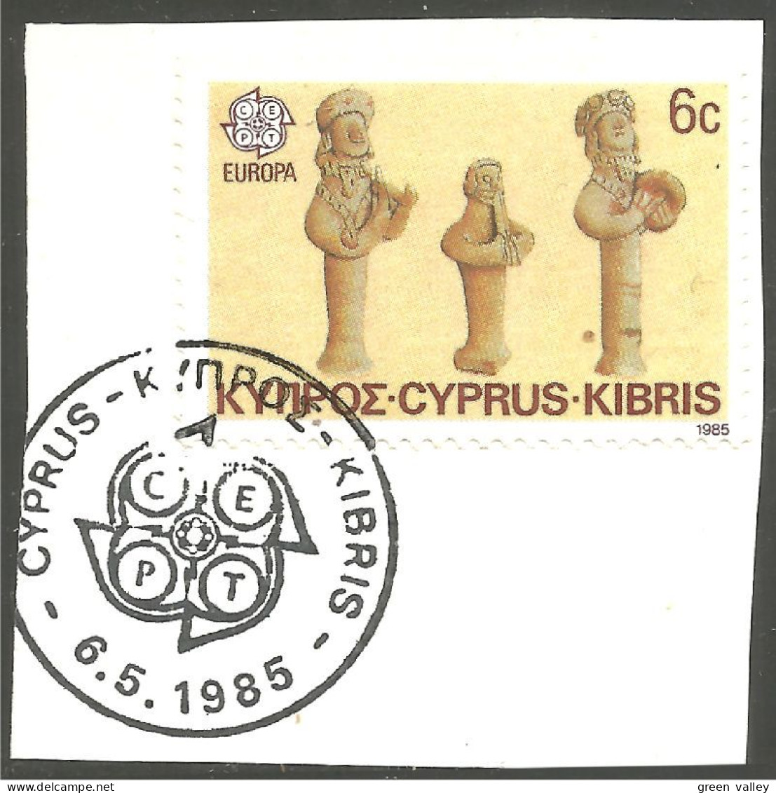 EU85-30b EUROPA CEPT 1985 Cyprus Chypre Musiciens Musicians FD PJ - Gebruikt