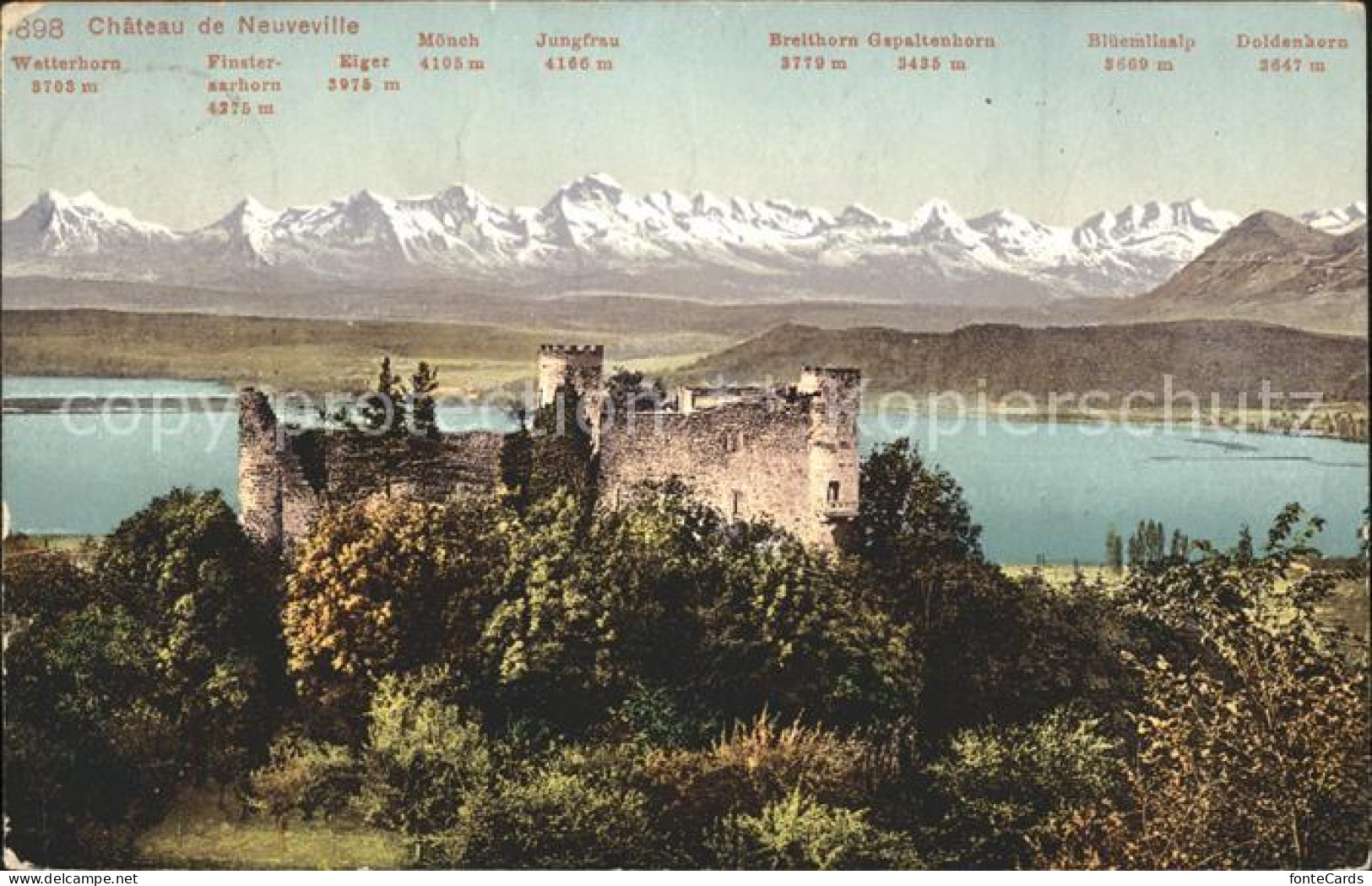 11770157 Villeneuve VD Chateau Et Les Alpes Villeneuve VD - Otros & Sin Clasificación