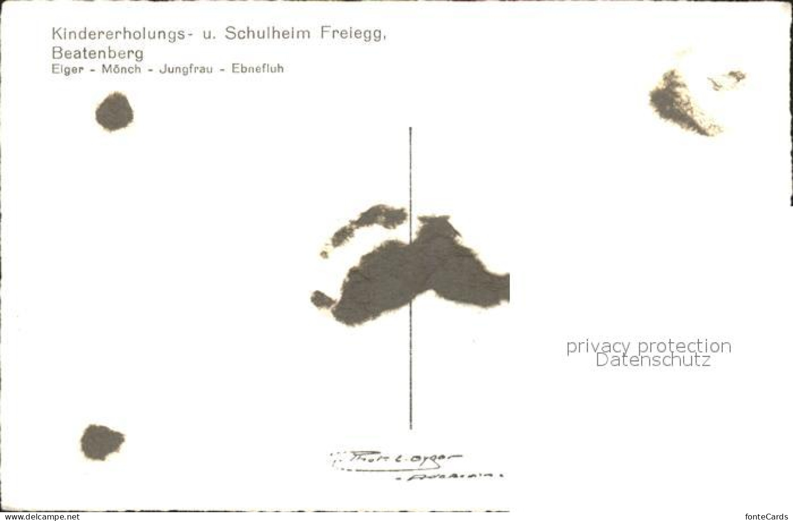 11770046 Beatenberg Kindererholungsheim Freiegg Eiger Moench Jungfrau Beatenberg - Other & Unclassified