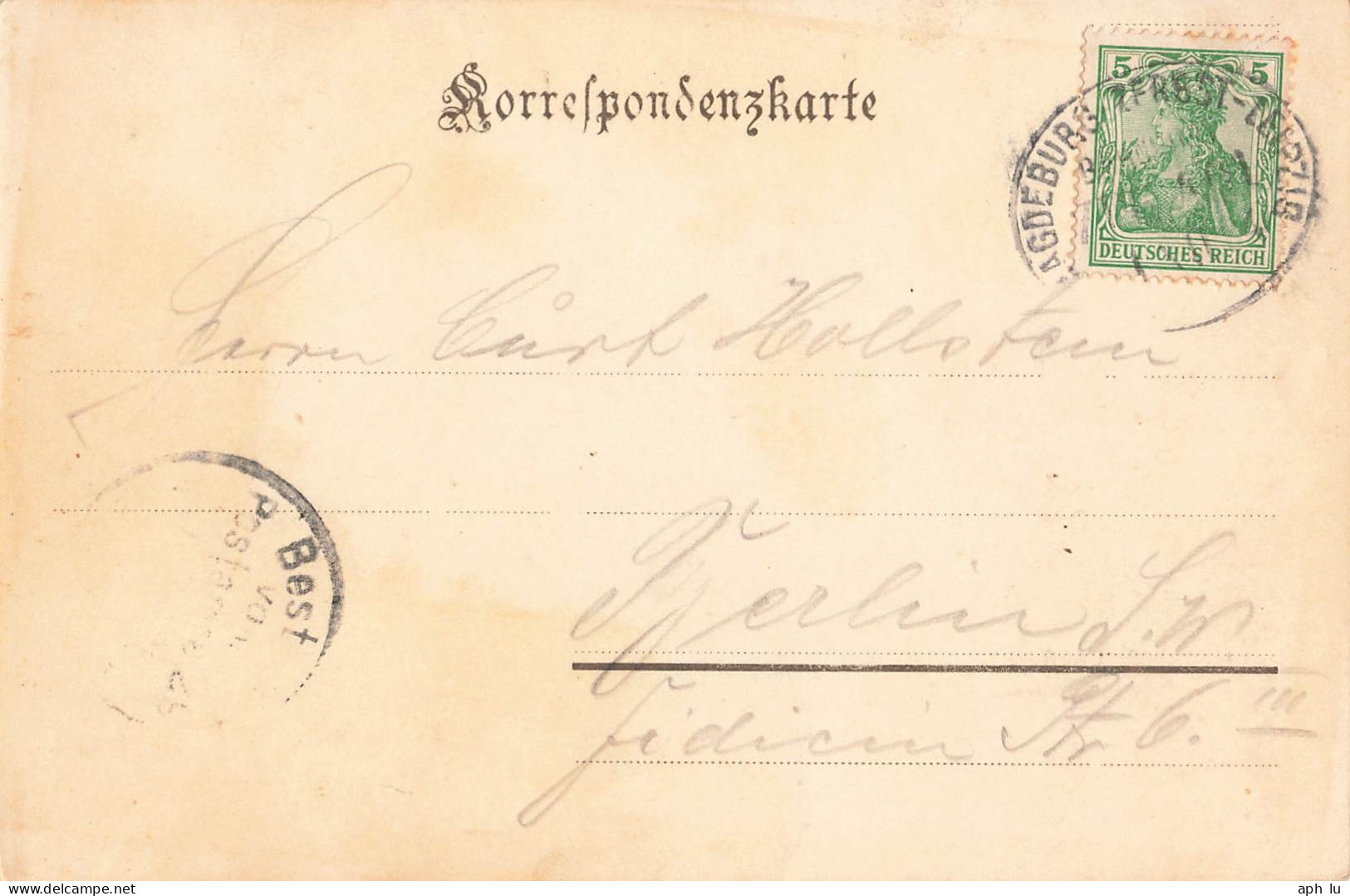 Bahnpost (Ambulant; R.P.O./T.P.O.) Magdeburg-Zerbst-Leipzig (ZA2528) - Lettres & Documents