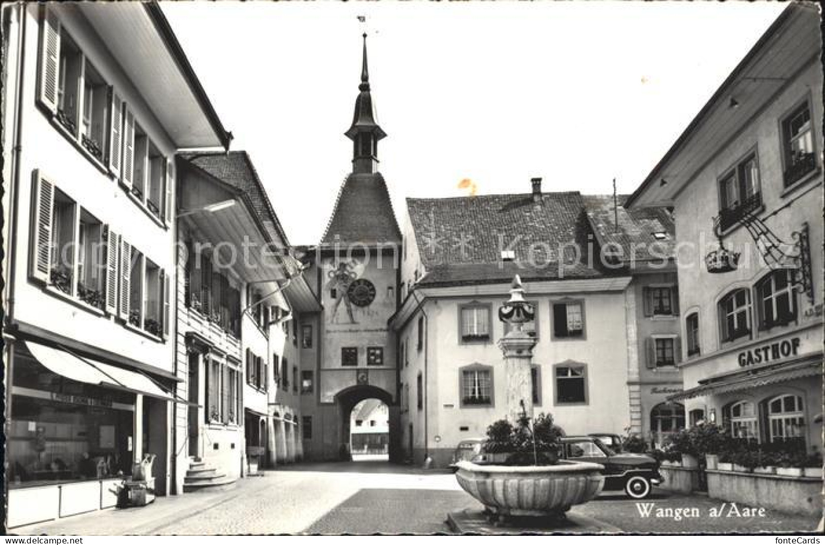 11770006 Wangen Aare Torturm Brunnen Wangen An Der Aare - Other & Unclassified