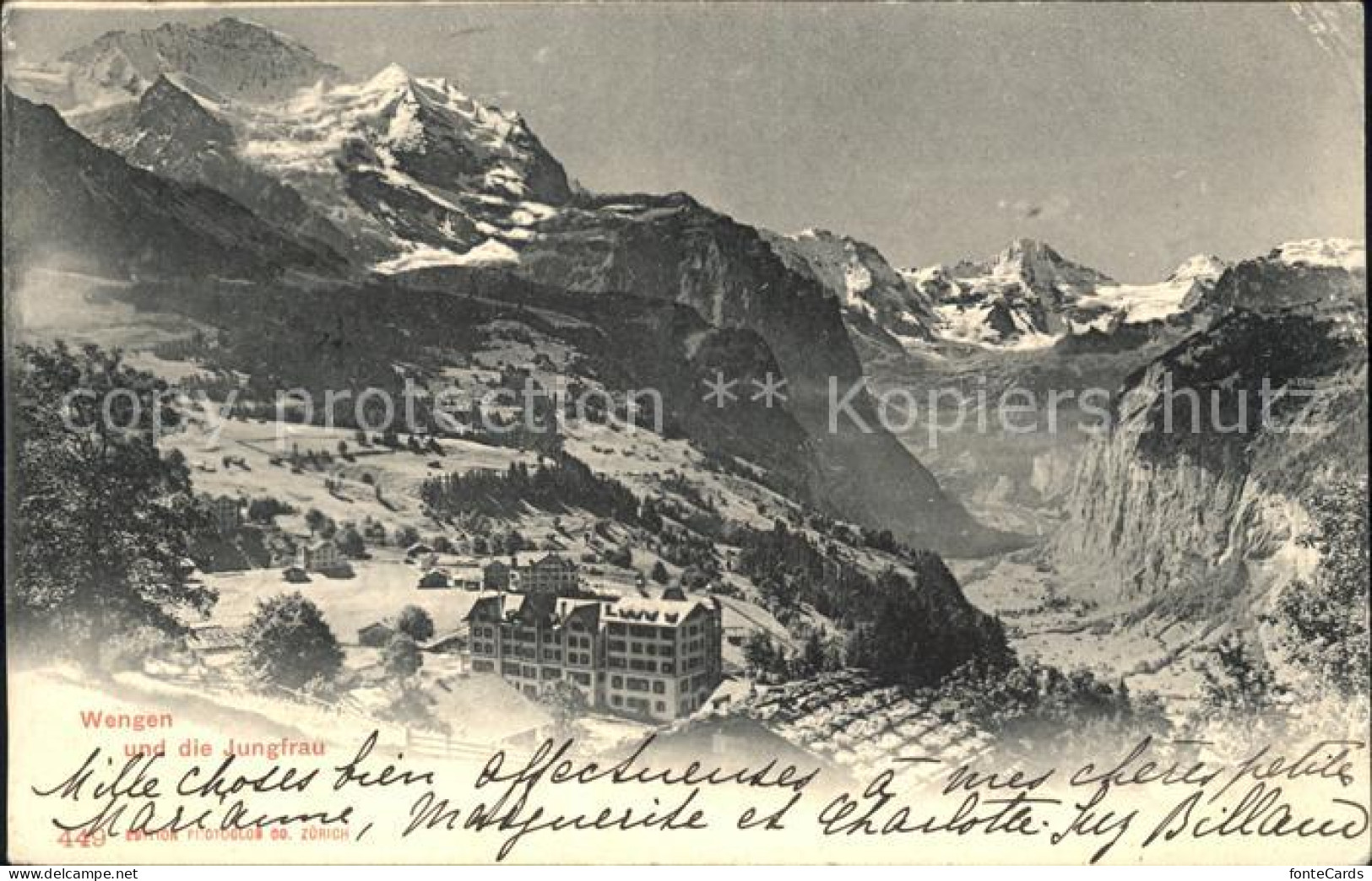 11769896 Wengen BE Mit Jungfrau Panorama Wengen - Autres & Non Classés