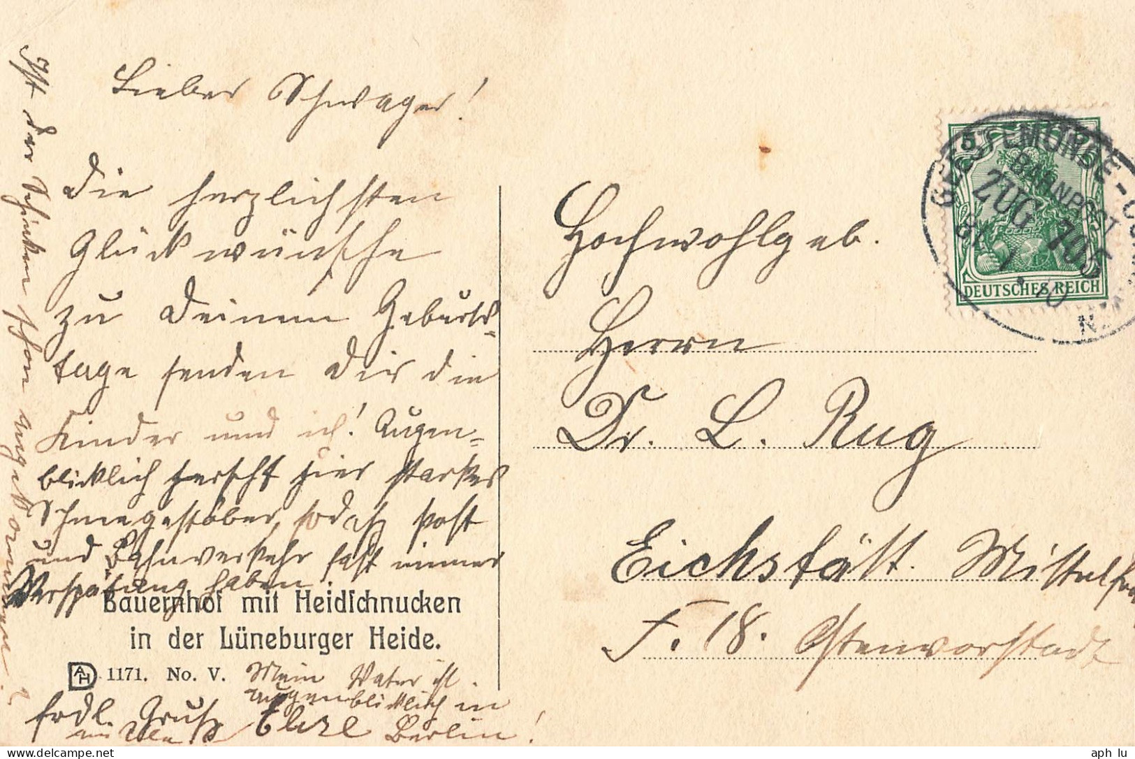 Bahnpost (Ambulant; R.P.O./T.P.O.) Geestemünde- (ZA2530) - Lettres & Documents