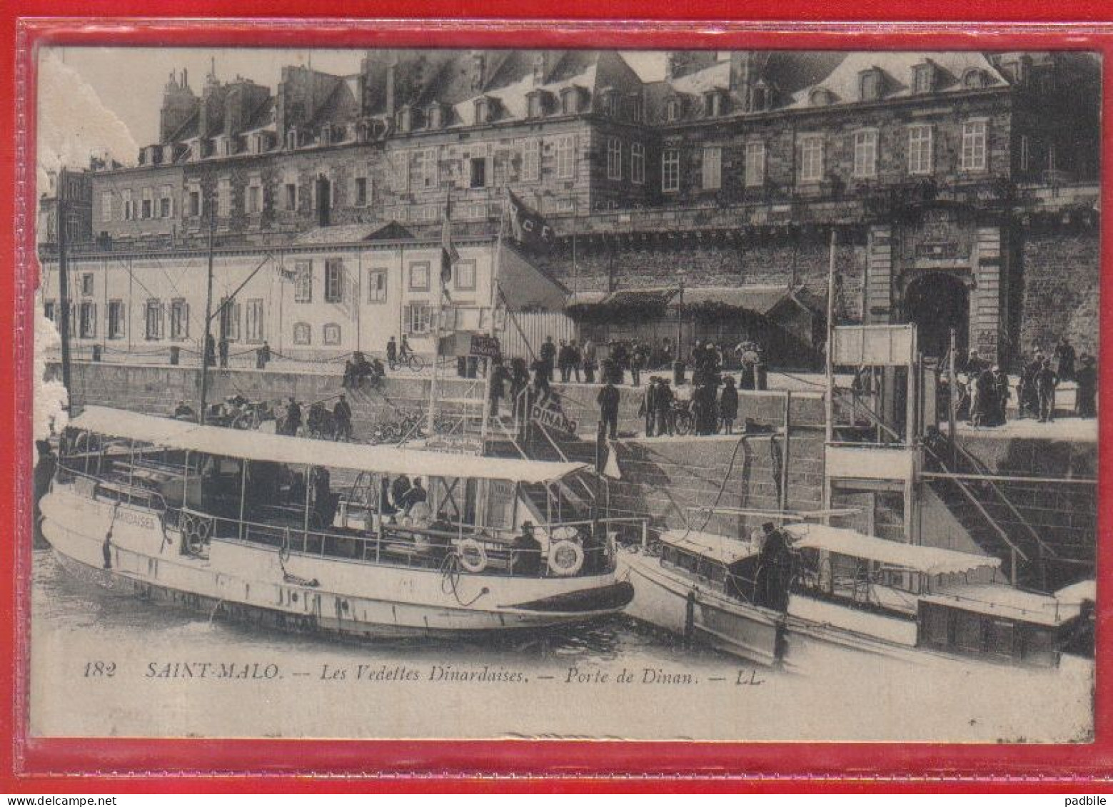 Carte Postale 35. Saint-Malo La Vedette Dinardaise   Très Beau Plan - Saint Malo