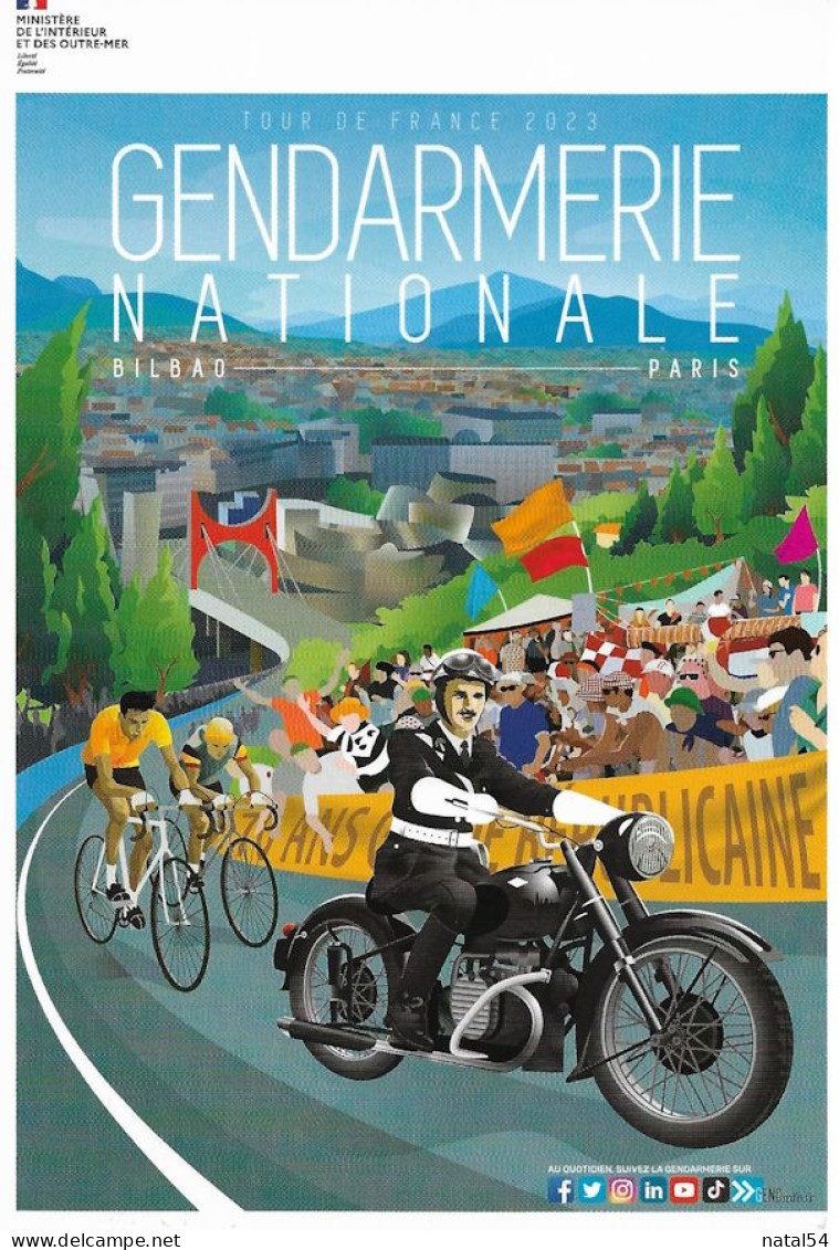 Cyclisme - Tour De France 2023 - Gendarmerie Nationale - CPM Neuve - Radsport