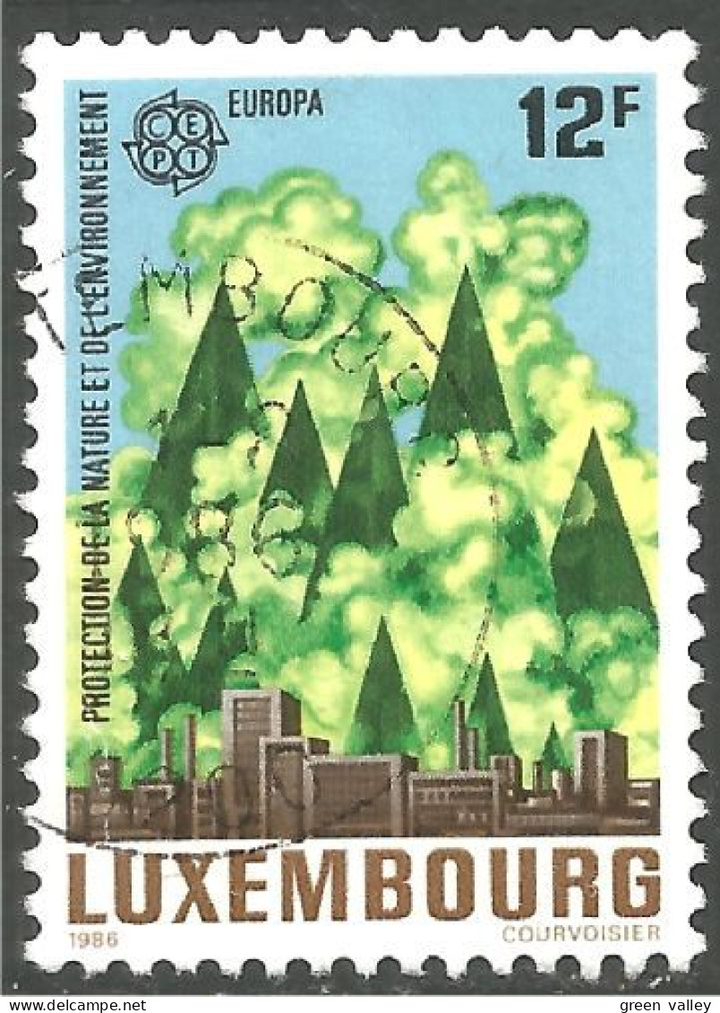 EU86-39 EUROPA CEPT 1986 Luxembourg Arbres Foret Trees Forest - 1986