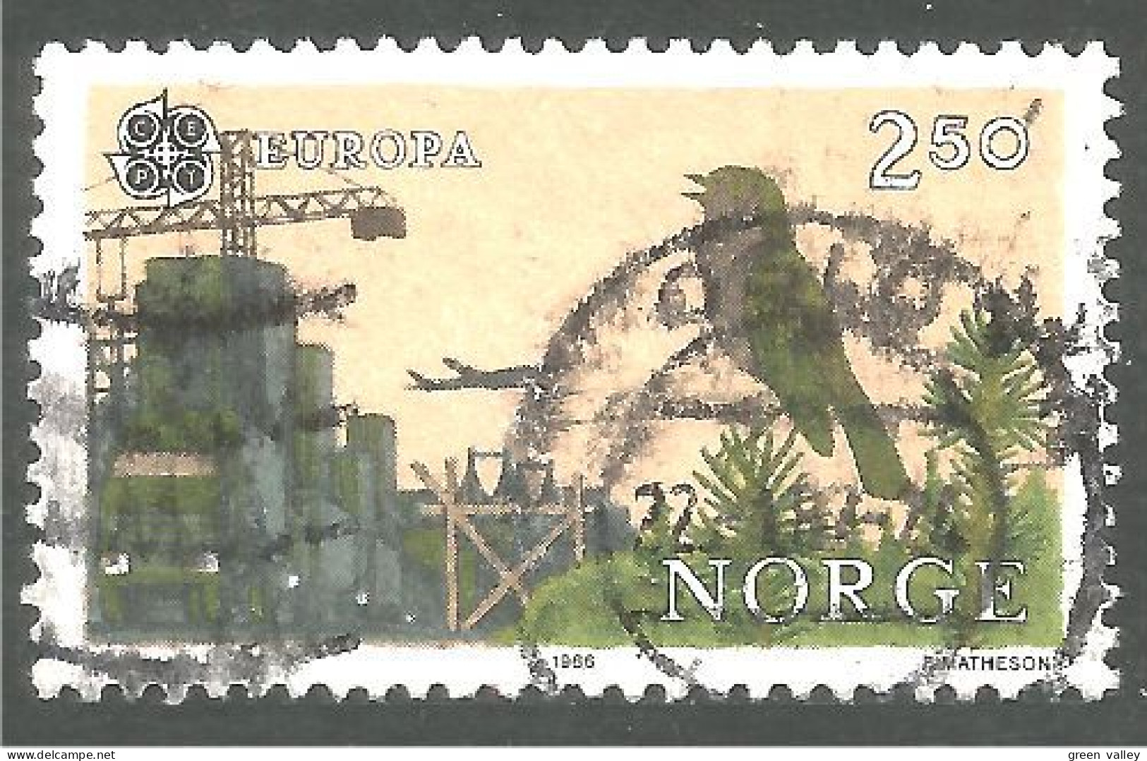 EU86-43 EUROPA CEPT 1986 Norway Avion Airplane Oiseau Bird Vogel - Andere & Zonder Classificatie