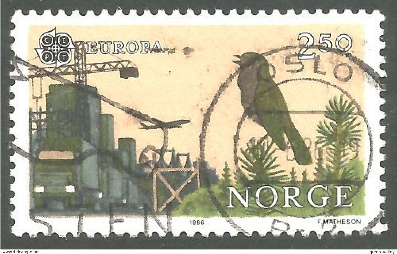 EU86-42 EUROPA CEPT 1986 Norway Avion Airplane Oiseau Bird Vogel - 1986
