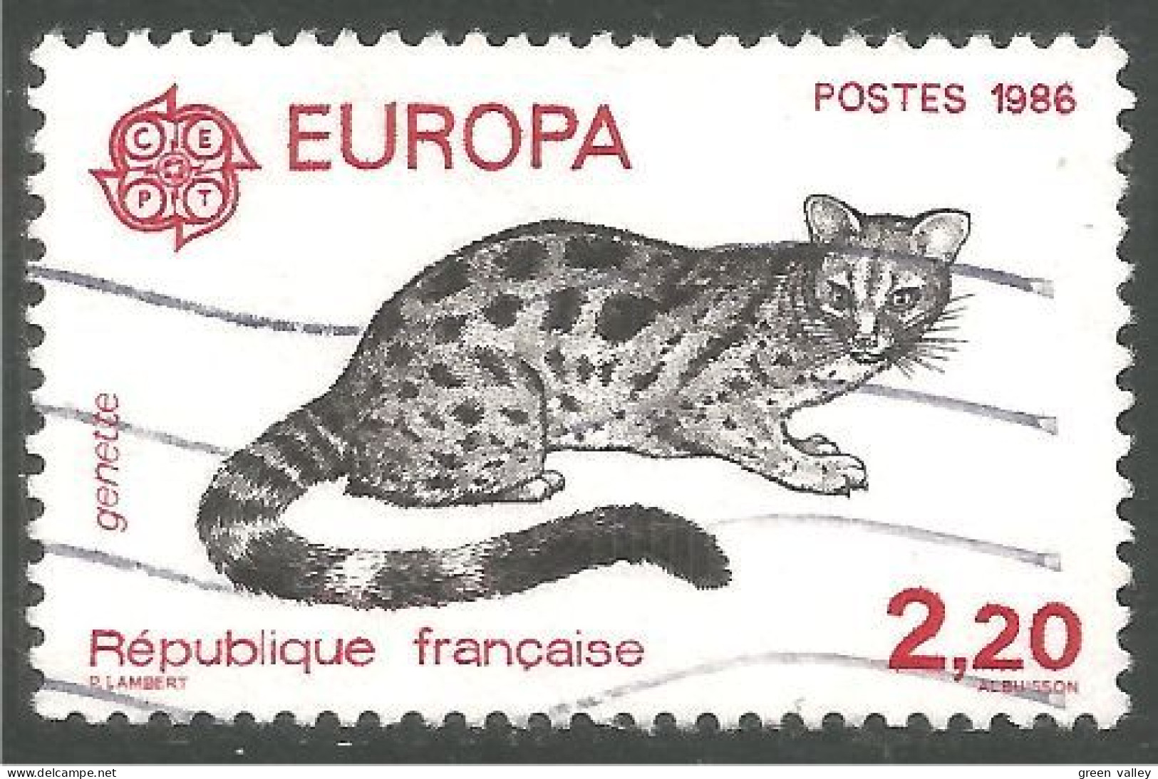 EU86-30 EUROPA CEPT 1986 France Genette Genet - 1986