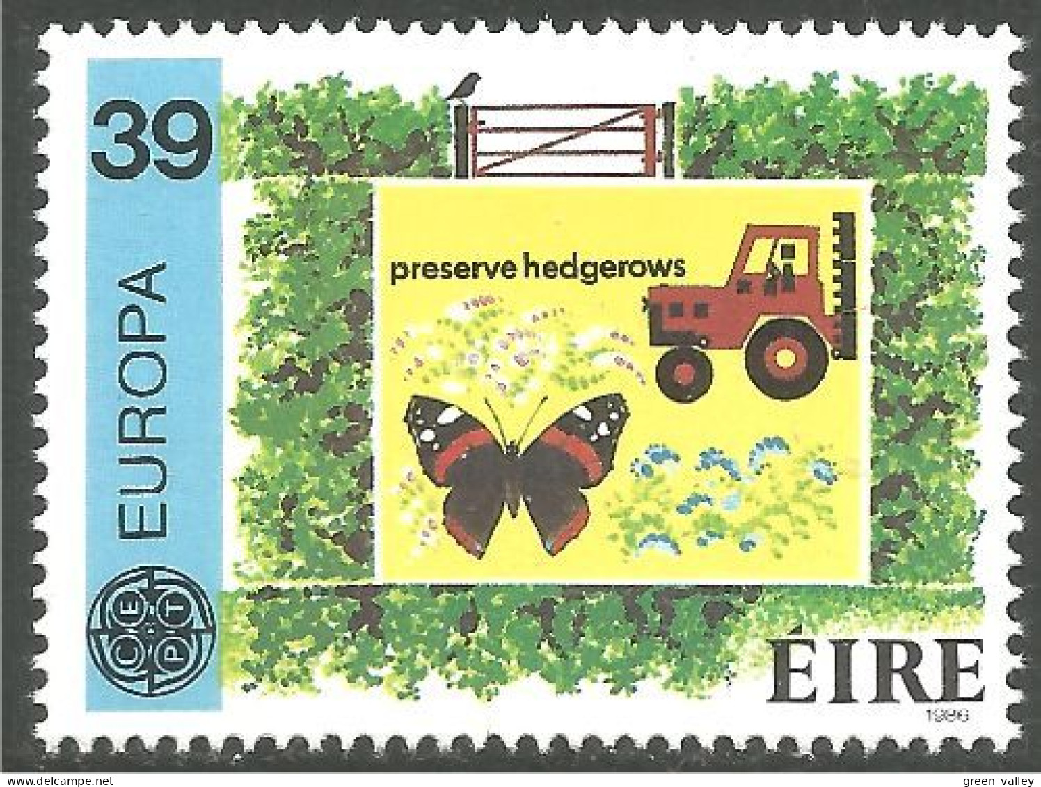 EU86-16b EUROPA CEPT 1986 Irlande Eire Papillon Butterfly Schmetterlinge Frfala Mariposa MNH ** Neuf SC - Schmetterlinge