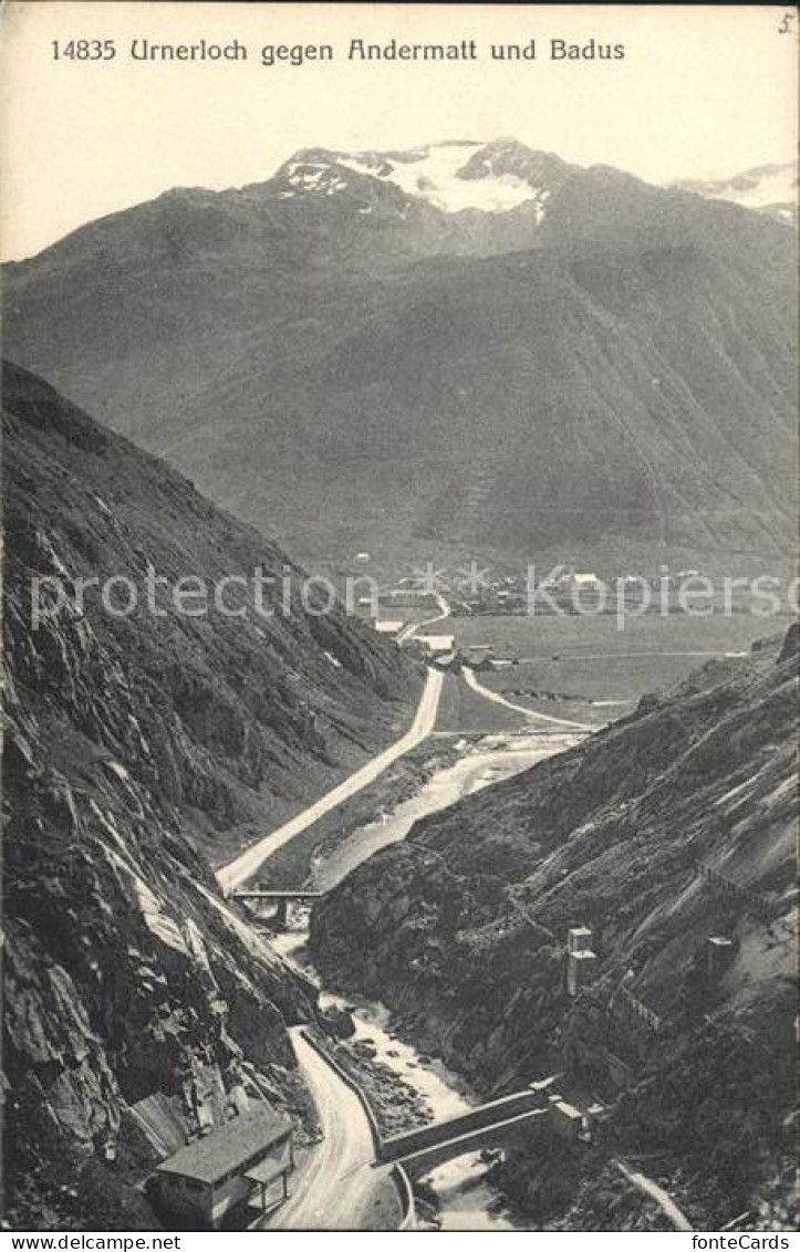 11769756 Urnerboden Urnerloch Mit Andermatt Und Badus Urnerboden - Autres & Non Classés