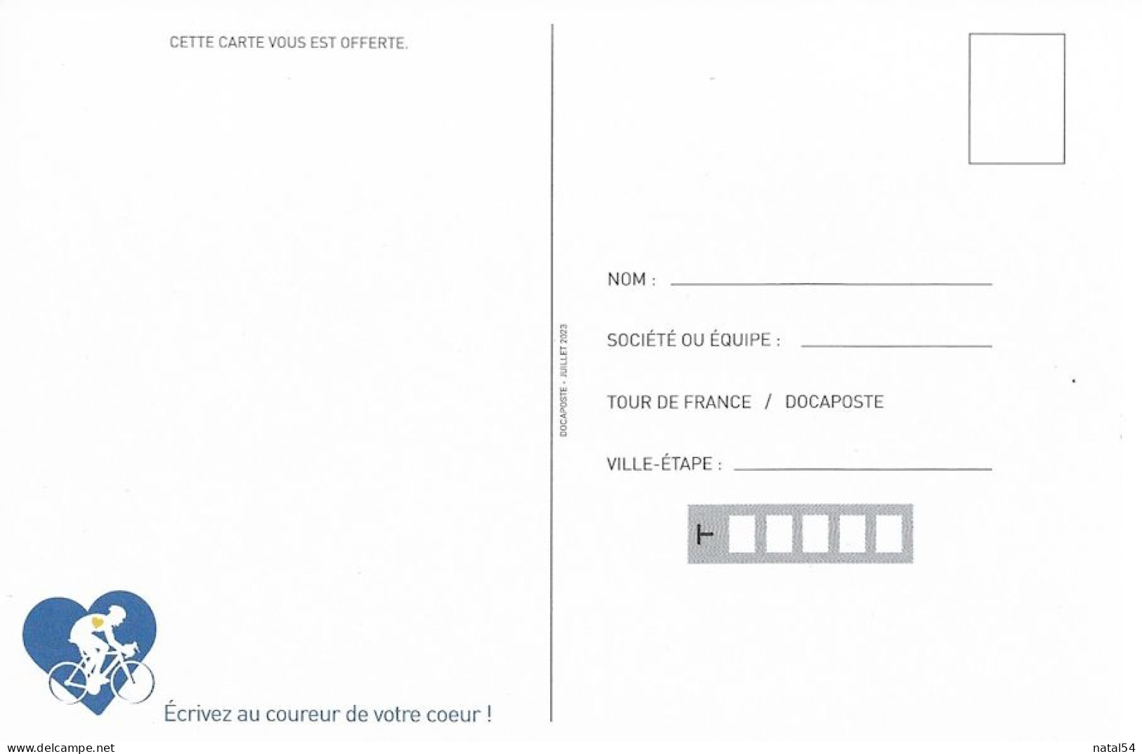 Cyclisme - Tour De France 2023 - La Carte Du Tour - CPM Neuve - Cycling