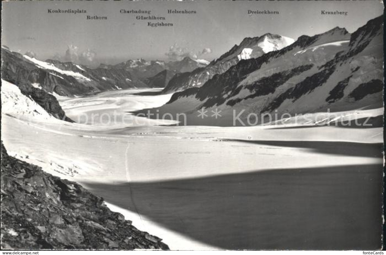 11769706 Jungfraubahn Blick Vom Jungfraujoch Jungfraufirn Gr Aletschgletscher Ju - Autres & Non Classés