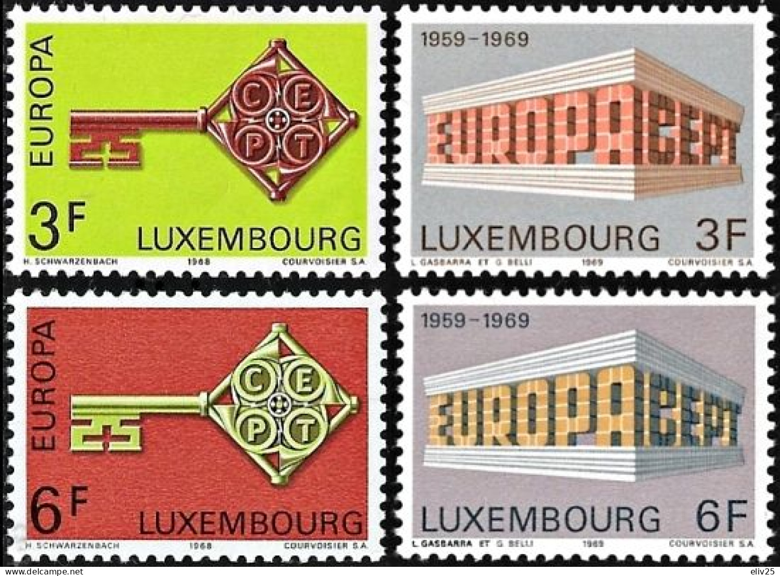 Luxembourg 1968/1969, Europa CEPT - 4 V. MNH - Autres & Non Classés