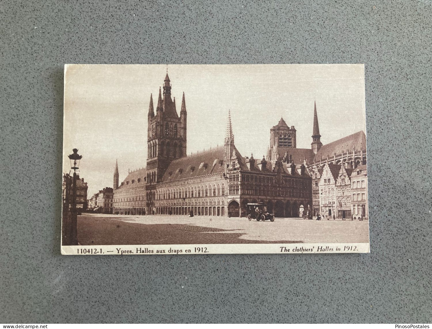 Ypres. Halles Aux Draps En 1912 Carte Postale Postcard - Ieper