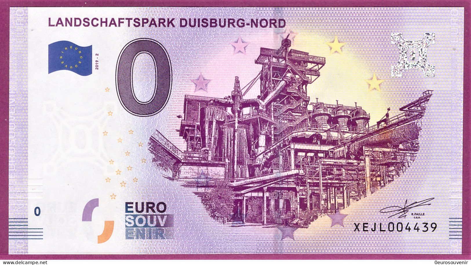 0-Euro XEJL 2019-2 LANDSCHAFTSPARK DUISBURG-NORD - Pruebas Privadas