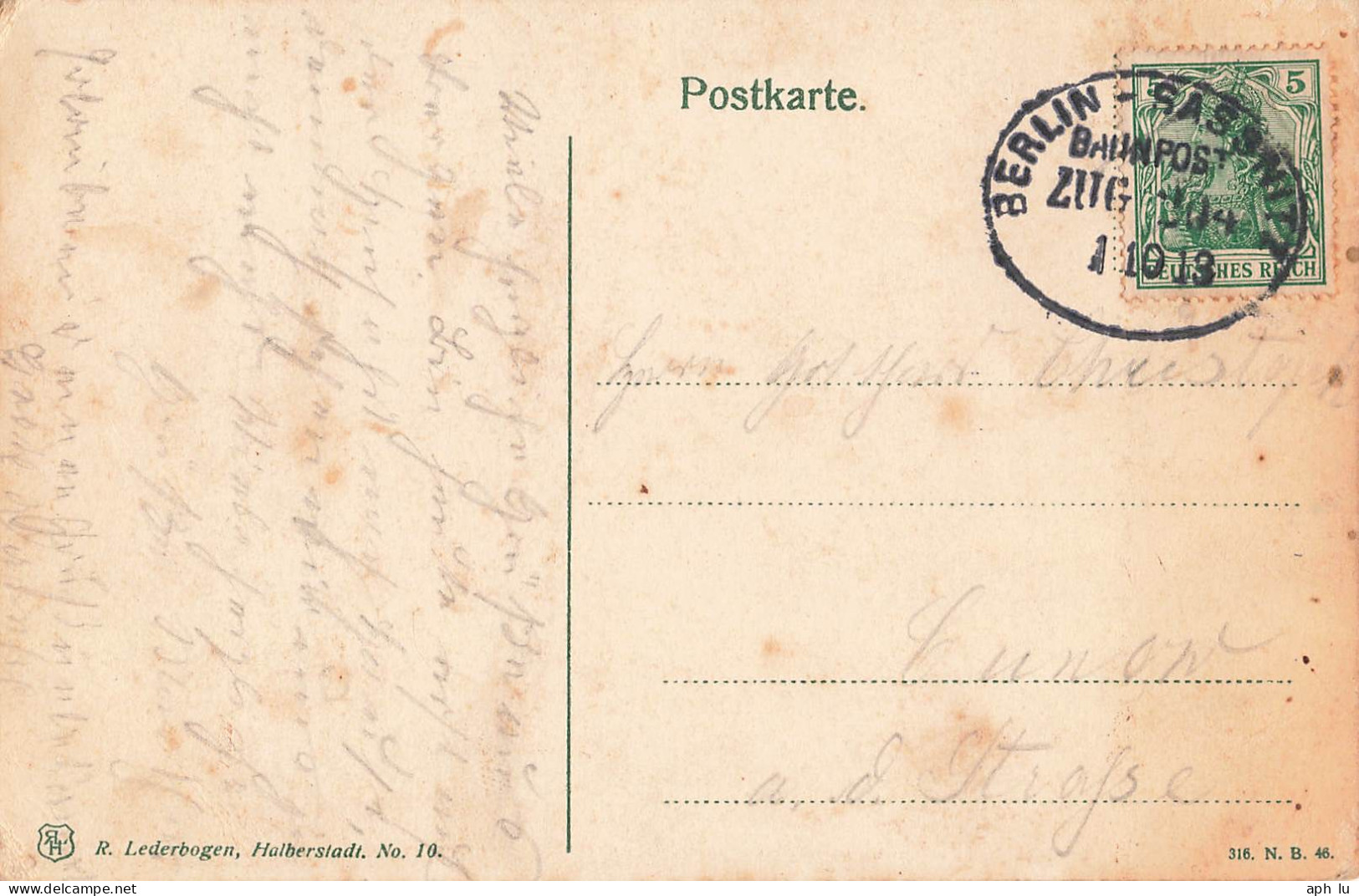 Bahnpost (Ambulant; R.P.O./T.P.O.) Berlin-Sassnitz (ZA2535) - Lettres & Documents