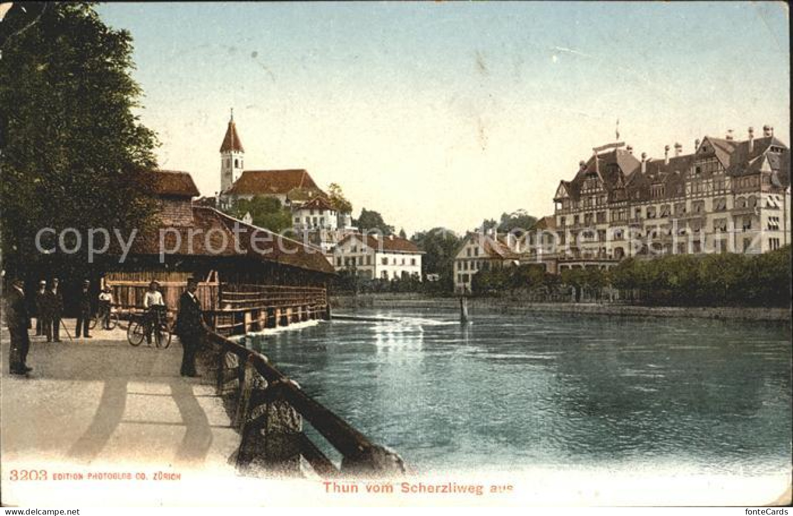 11769476 Thun BE Blick Vom Scherzliweg Aarepartie Thun - Sonstige & Ohne Zuordnung