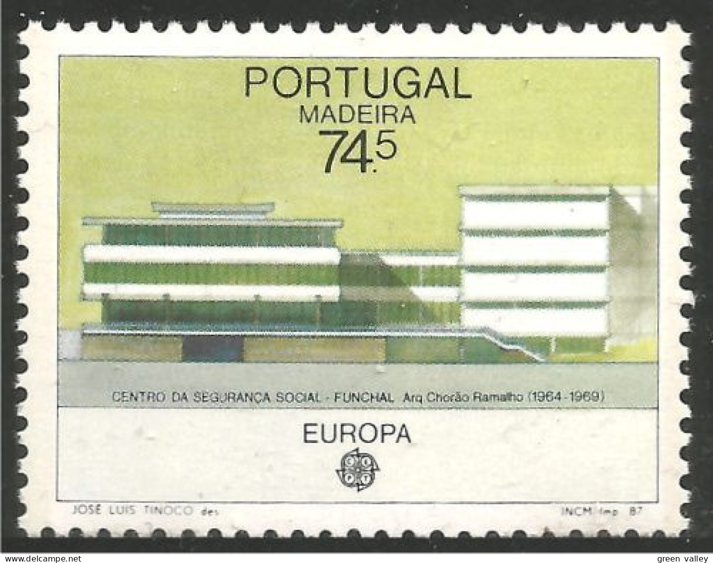 EU87-19b EUROPA-CEPT 1987 Madeira Architecture Moderne MNH ** Neuf SC - Madère