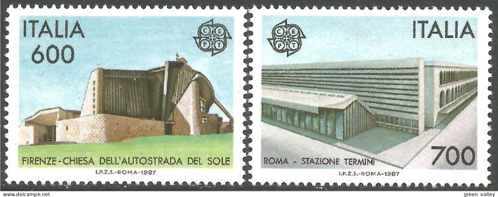 EU87-14 EUROPA-CEPT 1987 Italy Architecture Moderne MNH ** Neuf SC - 1987