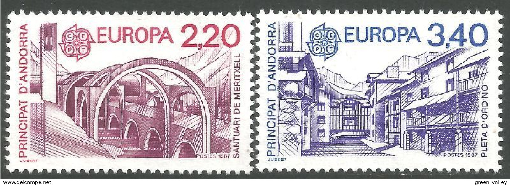 EU87-1b EUROPA-CEPT 1987 Andorre Meritxell Ordino MNH ** Neuf SC - Unused Stamps
