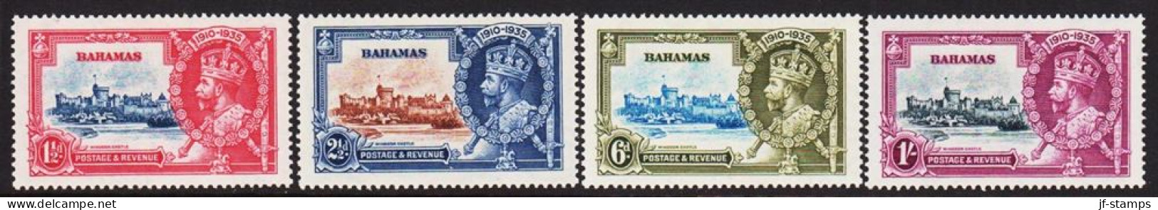 1935. BAHAMAS Georg V Silverjubilee. Complete Set Of 4 Stamps. Hinged. (Michel 95-98) - JF546074 - Bahama's (1973-...)