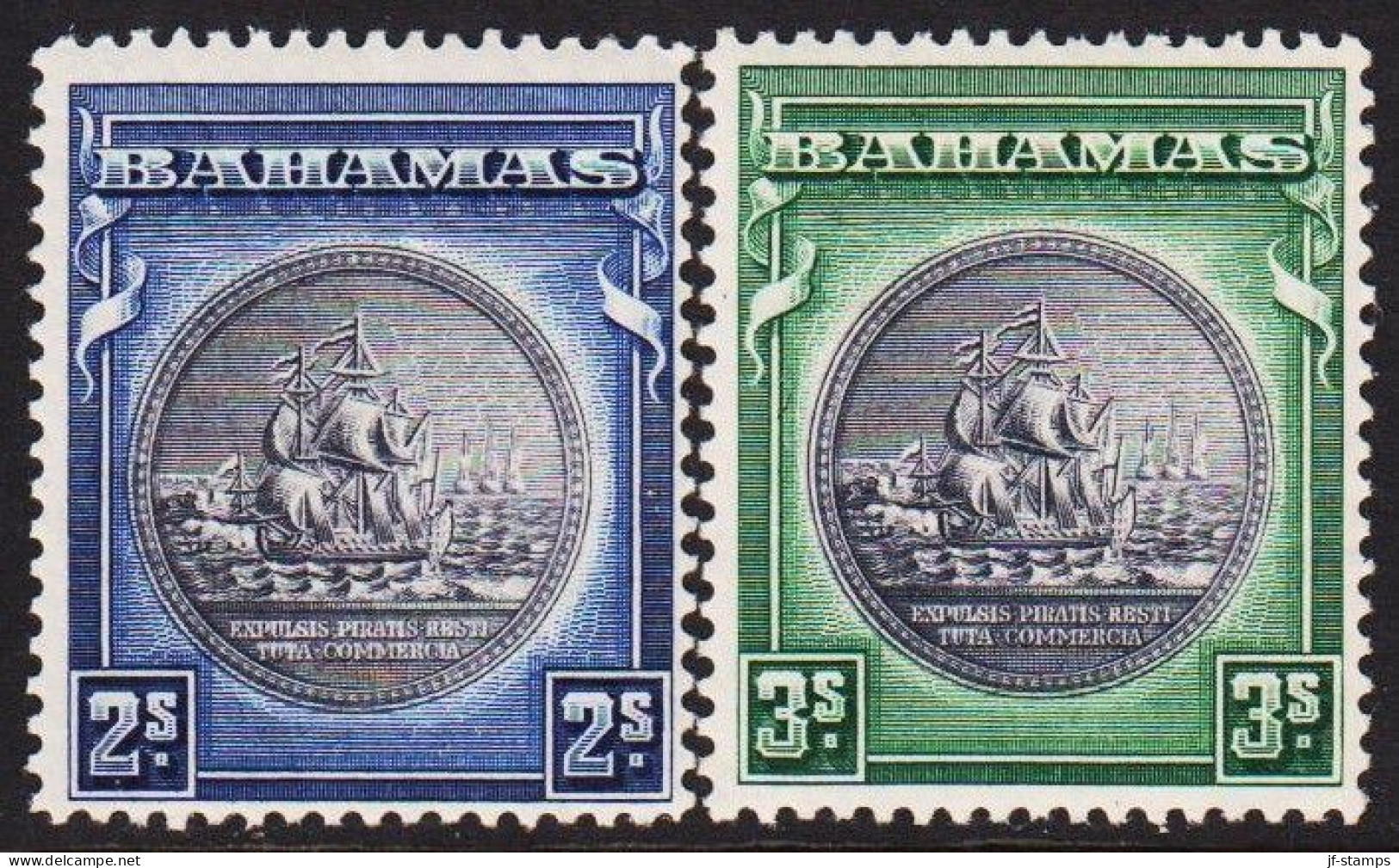 1931. BAHAMAS Ship 2 S + 3 S. Hinged. (Michel 93-94) - JF546075 - Bahama's (1973-...)