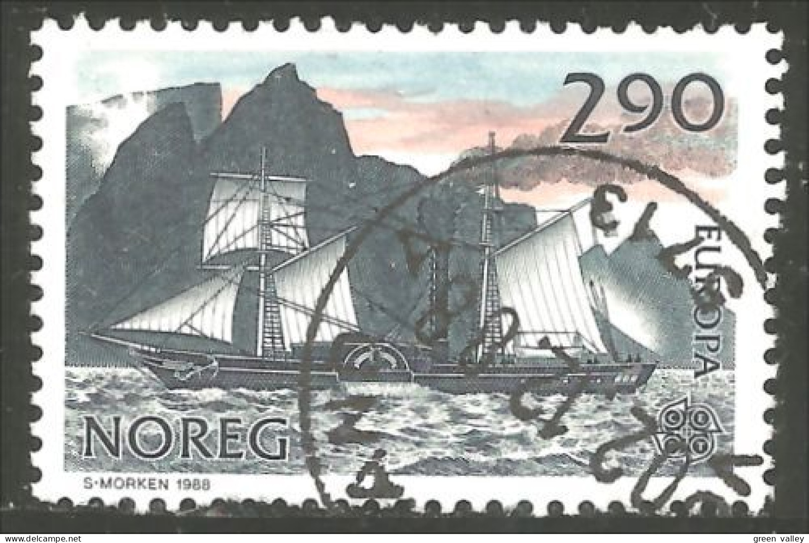 EU88-18d EUROPA-CEPT 1988 Norway Bateau Boat Ship Schiffe Barco Barca - Oblitérés