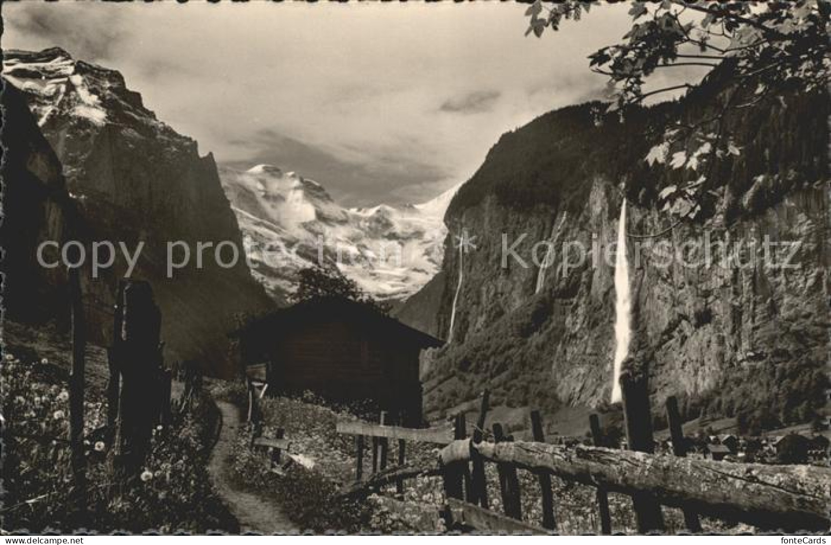 11769157 Lauterbrunnental Schwarzmoench Grosshorn Staubbachfall Lauterbrunnental - Sonstige & Ohne Zuordnung