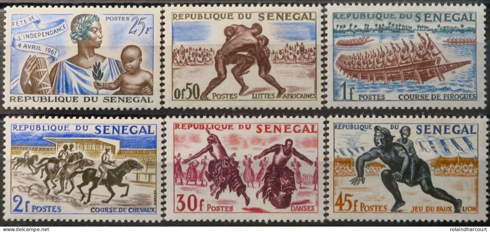 R2253/822 - SENEGAL - 1961 -  SERIE COMPLETE - N°204 à 209 NEUFS** - Senegal (1960-...)