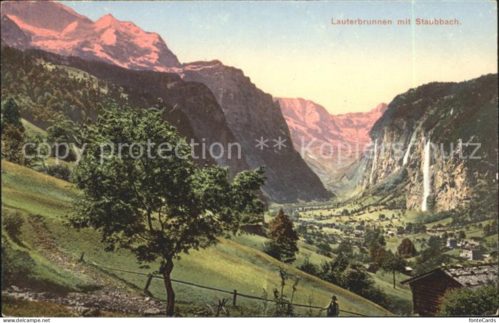 11769096 Lauterbrunnen BE Mit Staubbach Wasserfall Lauterbrunnen - Sonstige & Ohne Zuordnung
