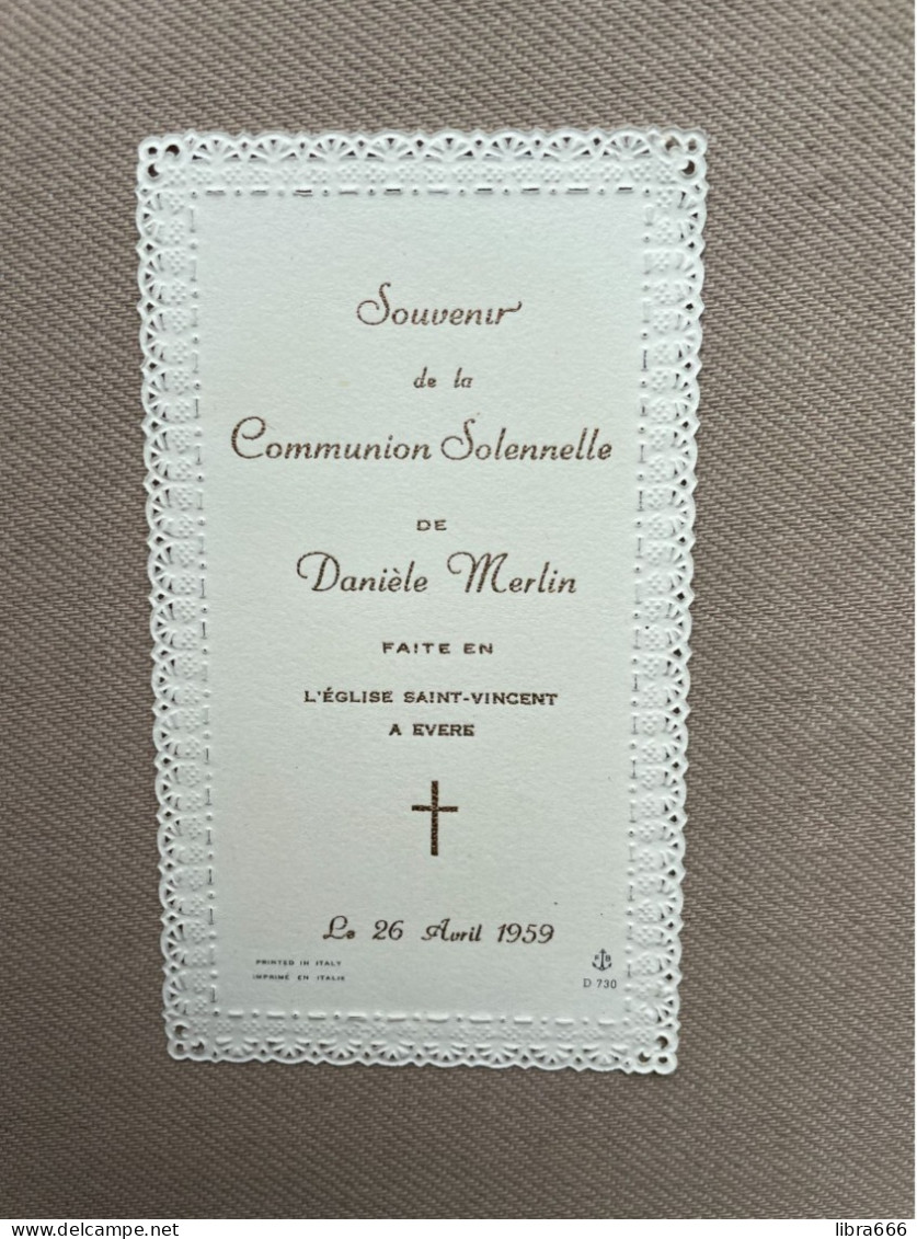 Communion - MERLIN Danièle - 1959 - Saint-Vincent - EVERE - Communion