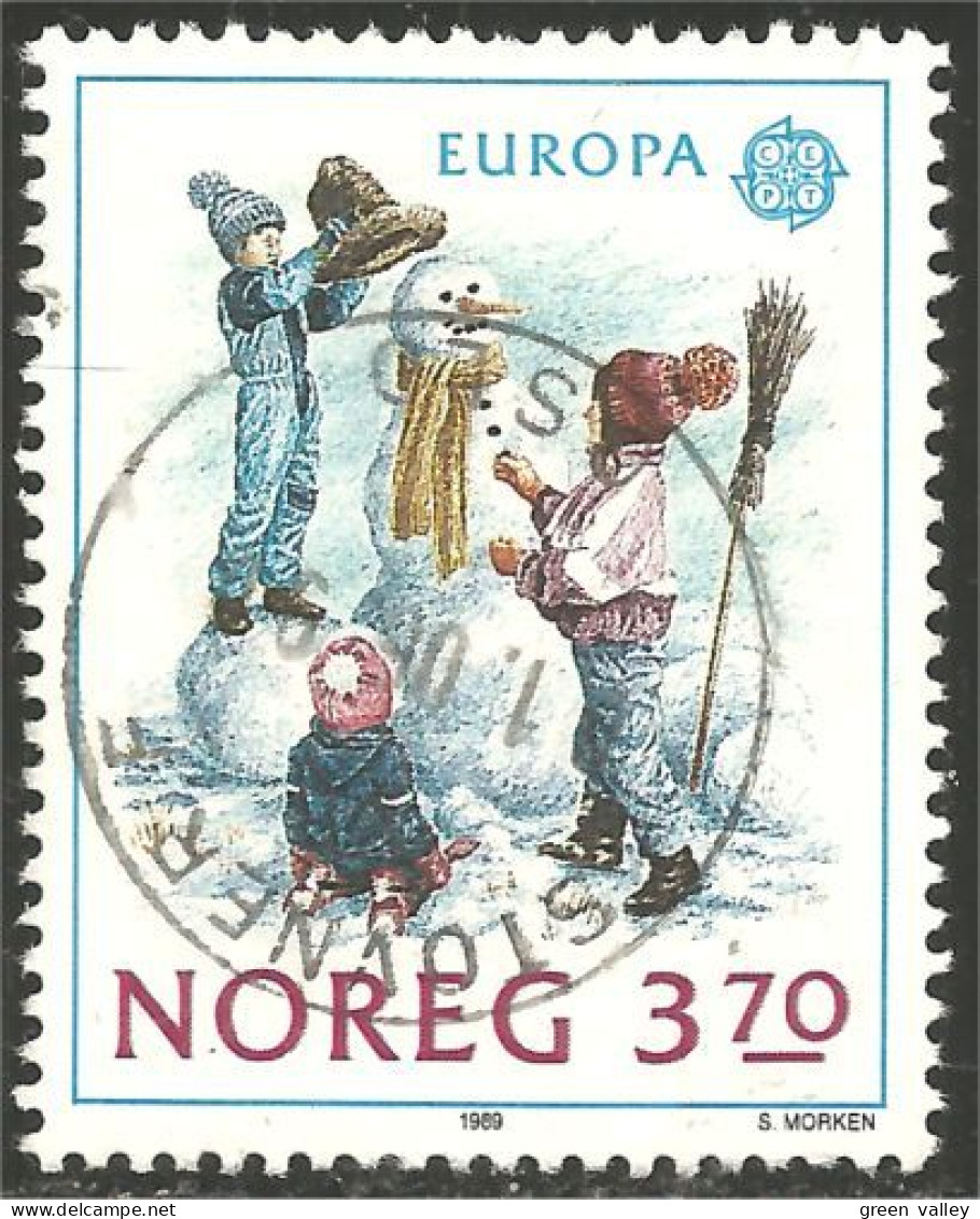 EU89-23c EUROPA-CEPT 1989 Norway Snowman Jeux Enfants Children Games Kinderspiele - Non Classés