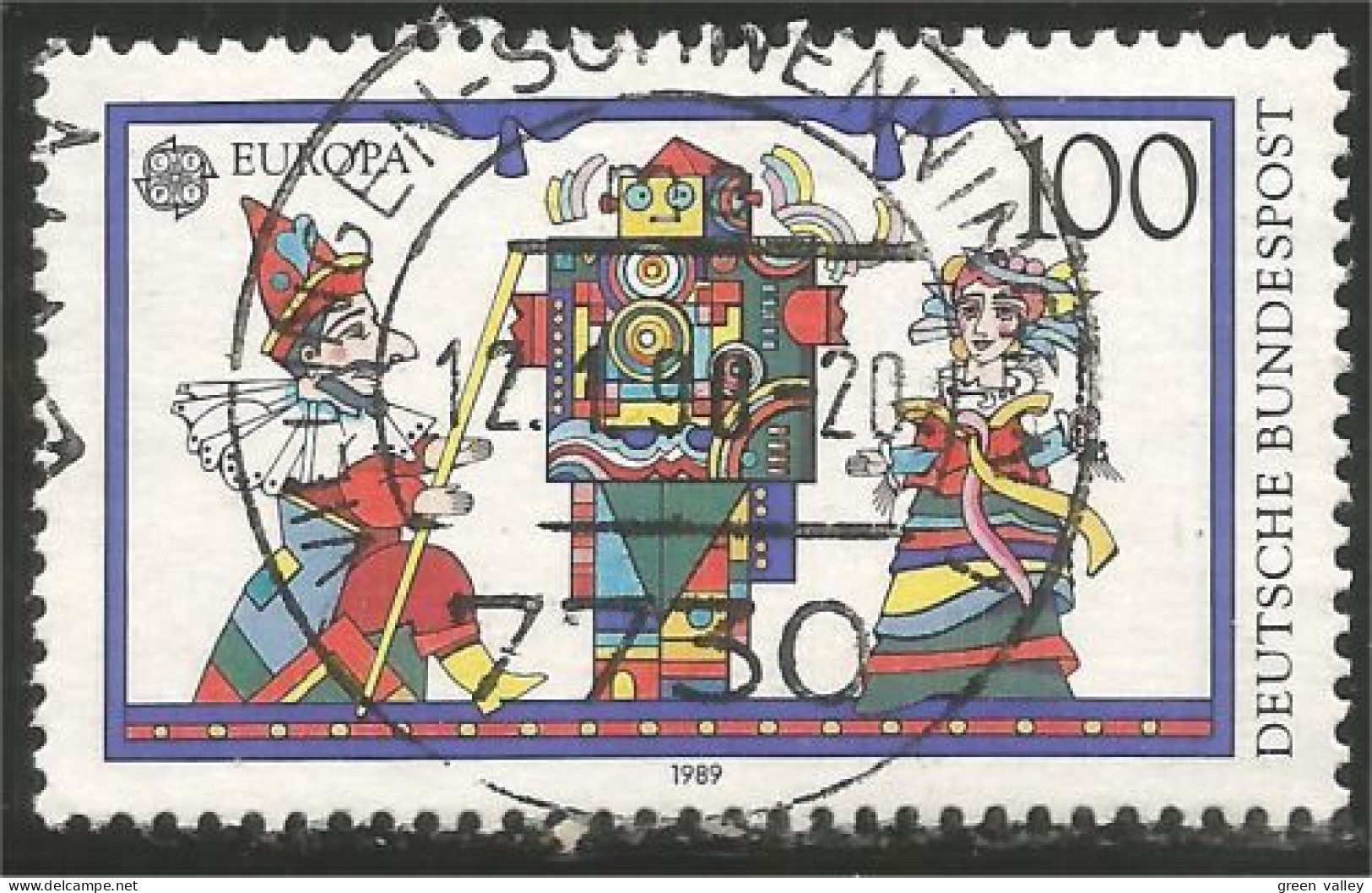 EU89-19a EUROPA-CEPT 1989 Germany Robot Jeux Enfants Children Games Kinderspiele - 1989