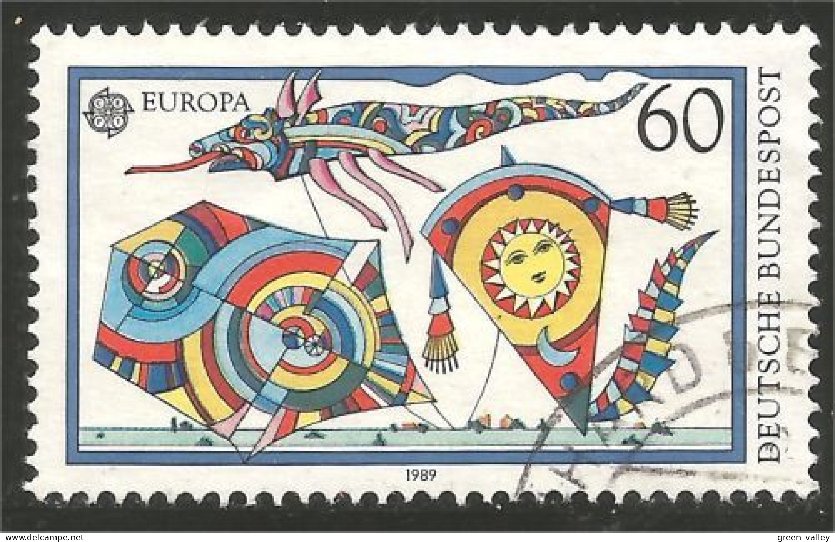 EU89-18c EUROPA-CEPT 1989 Germany Cerf-Volant Kite Jeux Enfants Children Games Kinderspiele - Non Classés
