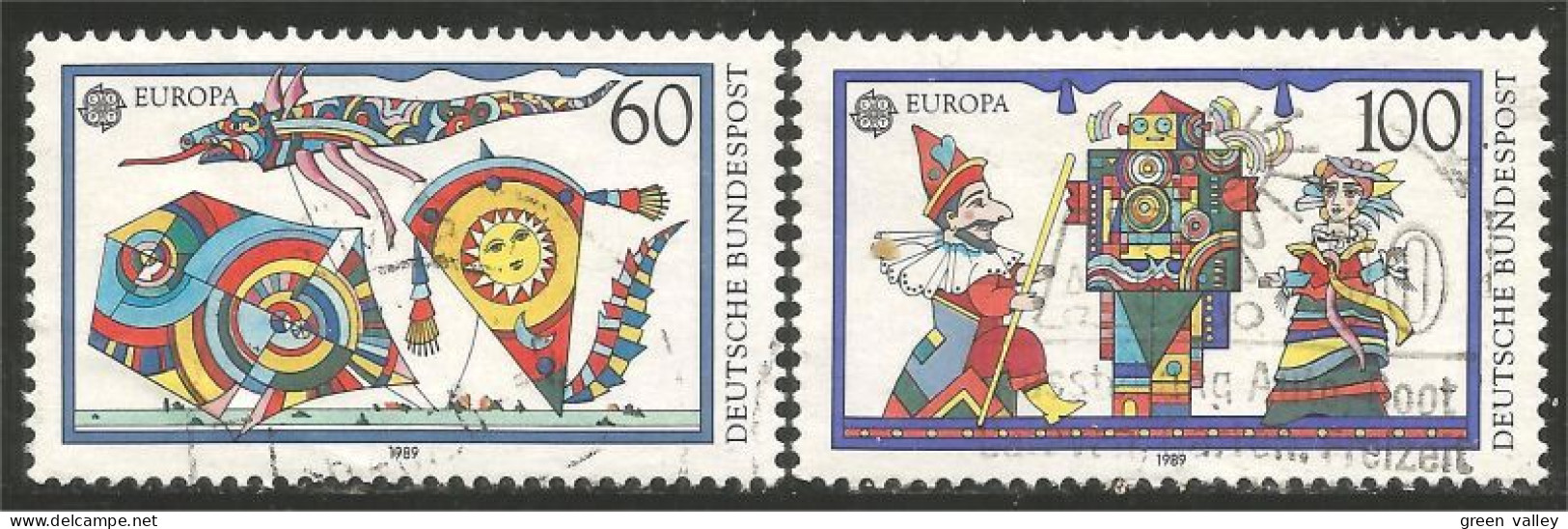 EU89-17b EUROPA-CEPT 1989 Germany Jeux Enfants Children Games Kinderspiele - Unclassified
