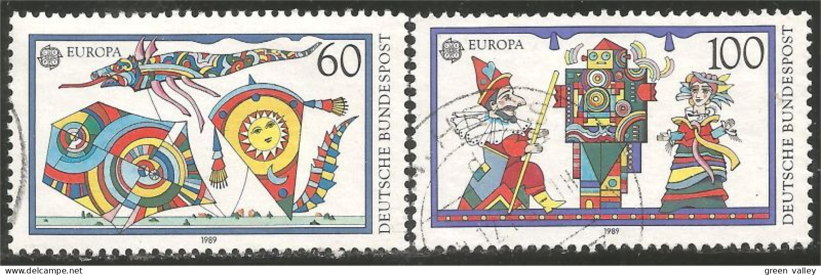 EU89-17a EUROPA-CEPT 1989 Germany Jeux Enfants Children Games Kinderspiele - 1989