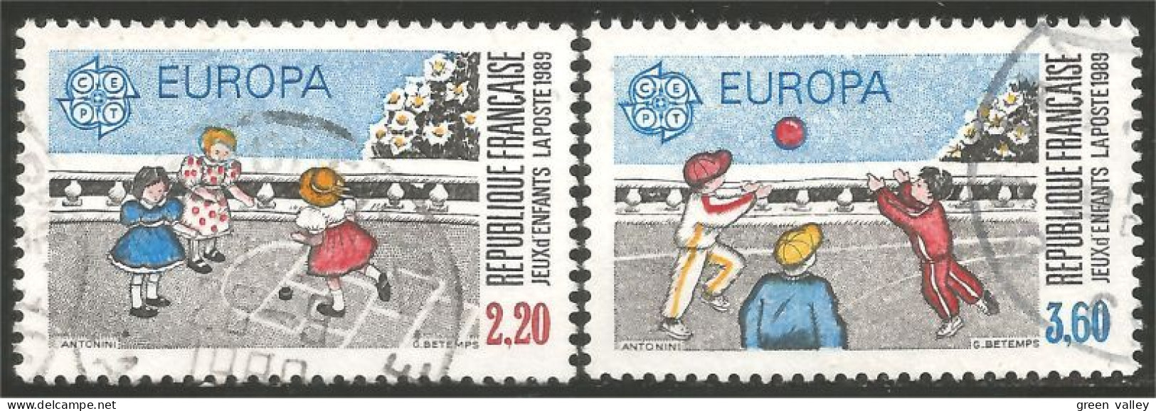 EU89-16 EUROPA-CEPT 1989 France Jeux Enfants Children Games Kinderspiele - 1989