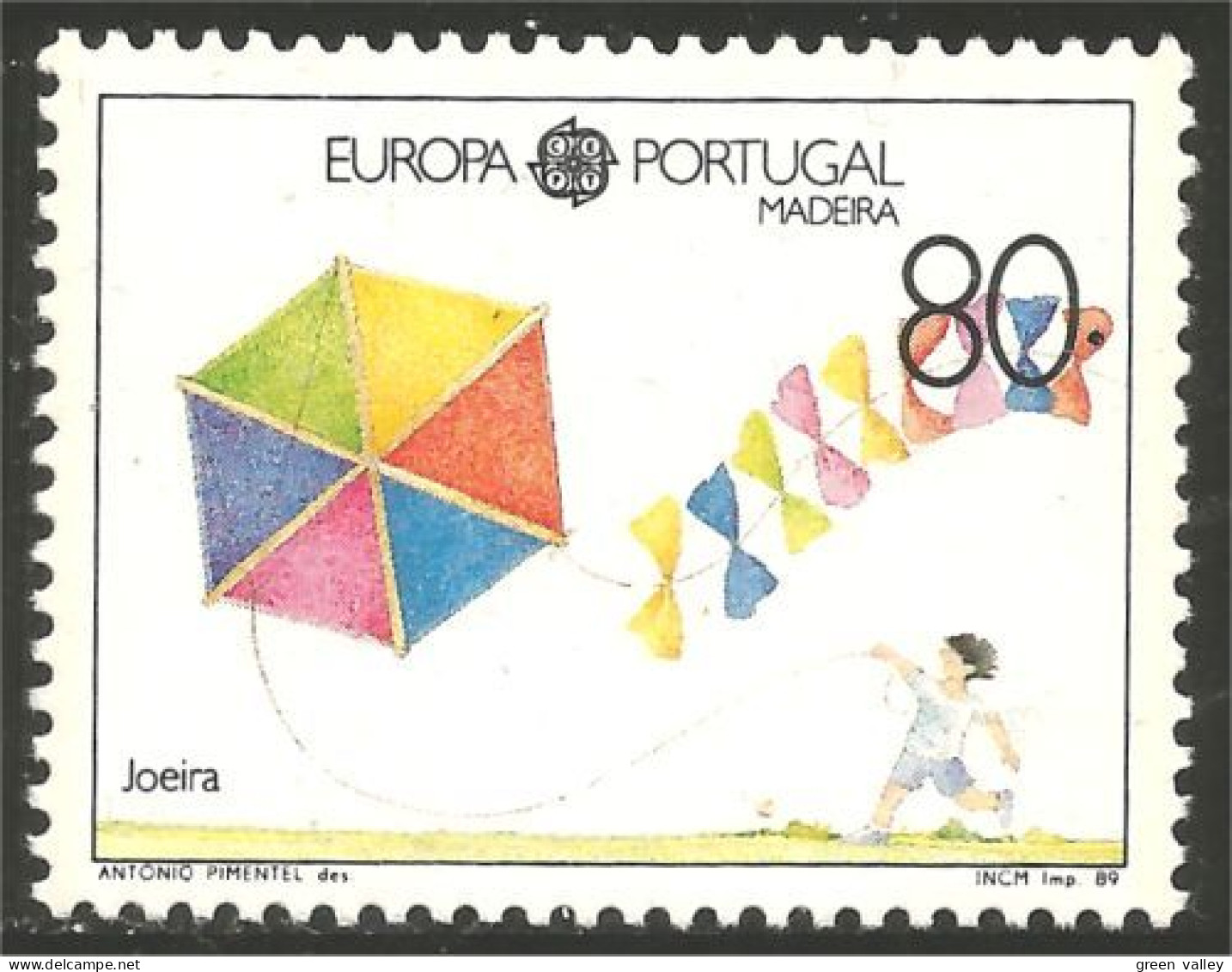 EU89-11 EUROPA-CEPT 1989 Madeira Jeux Enfants Children Games Kinderspiele Kite MNH ** Neuf SC - 1989