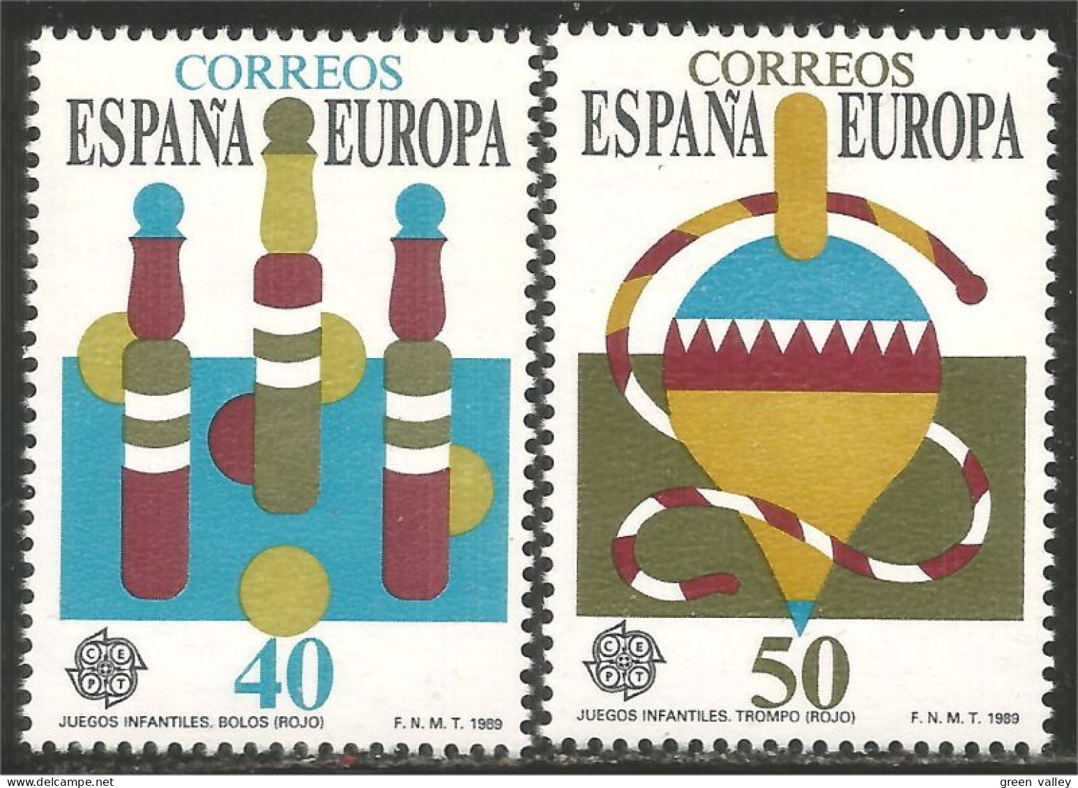 EU89-12 EUROPA-CEPT 1989 Espagne Jeux Enfants Children Games Kinderspiele MNH ** Neuf SC - 1989