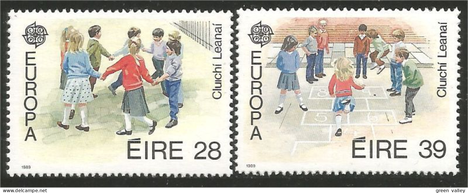 EU89-5b EUROPA-CEPT 1989 Irlande Jeux Enfants Children Games Kinderspiele MNH ** Neuf SC - Unclassified