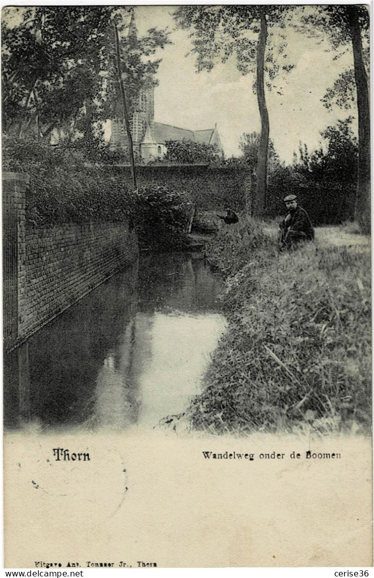 Thorn Wandelweg Onder De Boomen Circulée En 1907 - Thorn