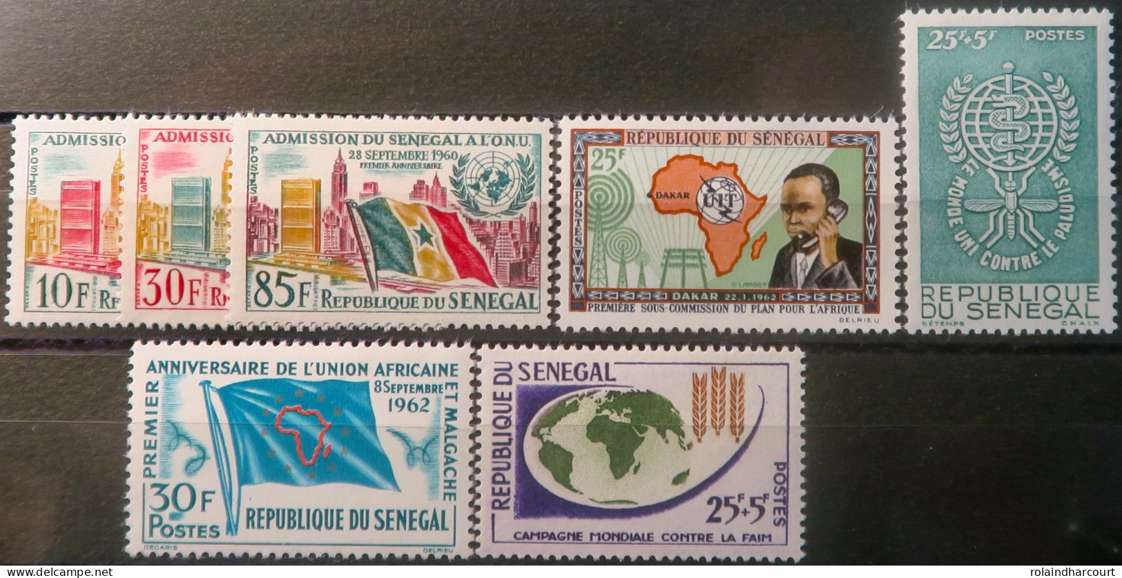 R2253/823 - SENEGAL - 1962 - Divers - N°210-211-212-214 NEUFS** + N°213-215-216 NEUFS* - Senegal (1960-...)