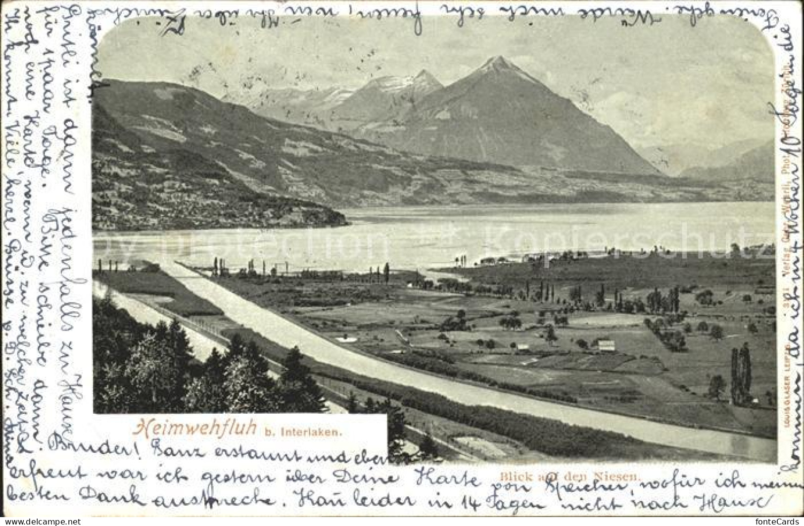 11762877 Interlaken BE Heimwehfluh Panorama Interlaken - Sonstige & Ohne Zuordnung