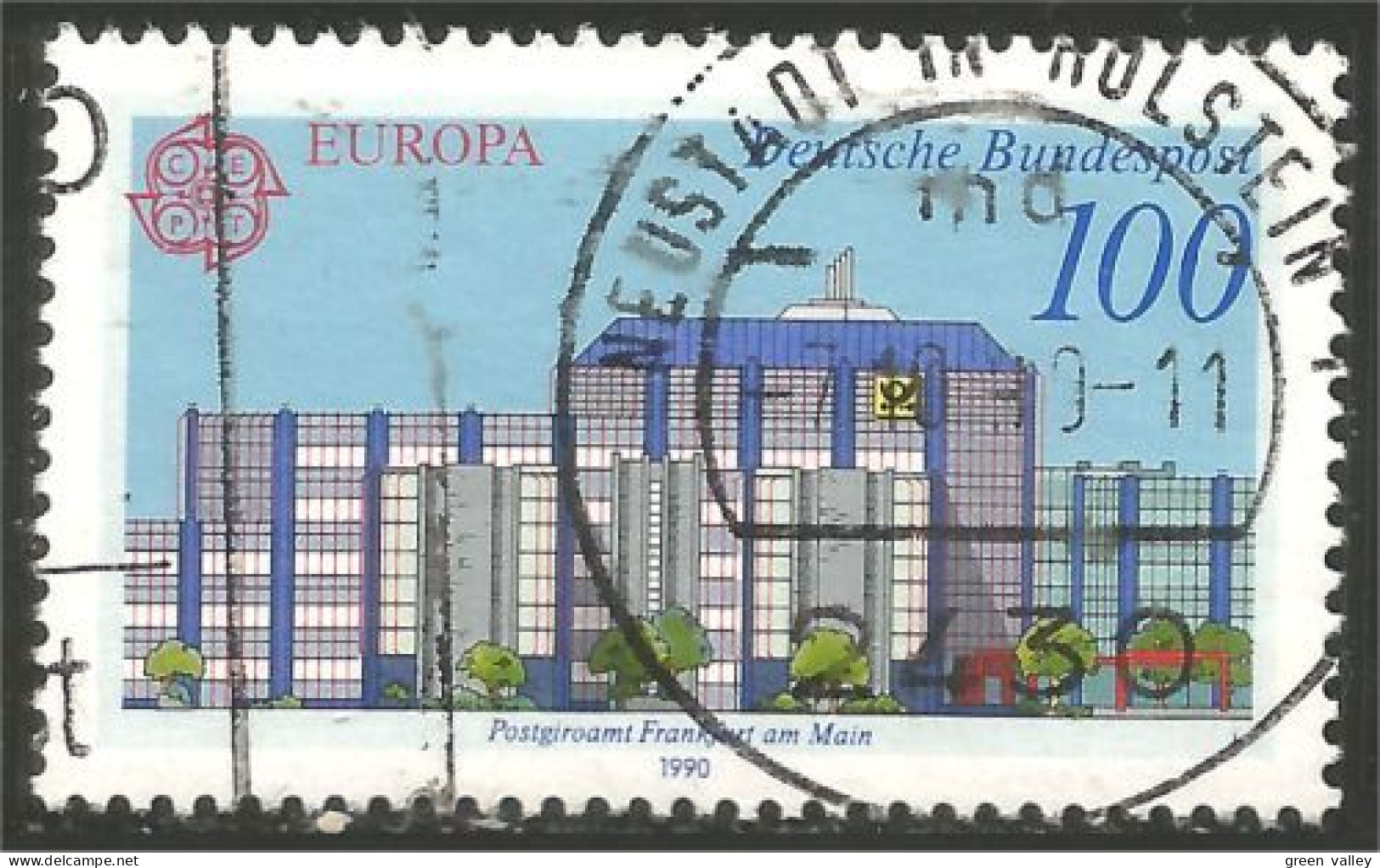 EU90-15a EUROPA-CEPT 1990 Allemagne NEUSTADT IN HOLSTEIN Bureaux Postes Postal Houses - 1990