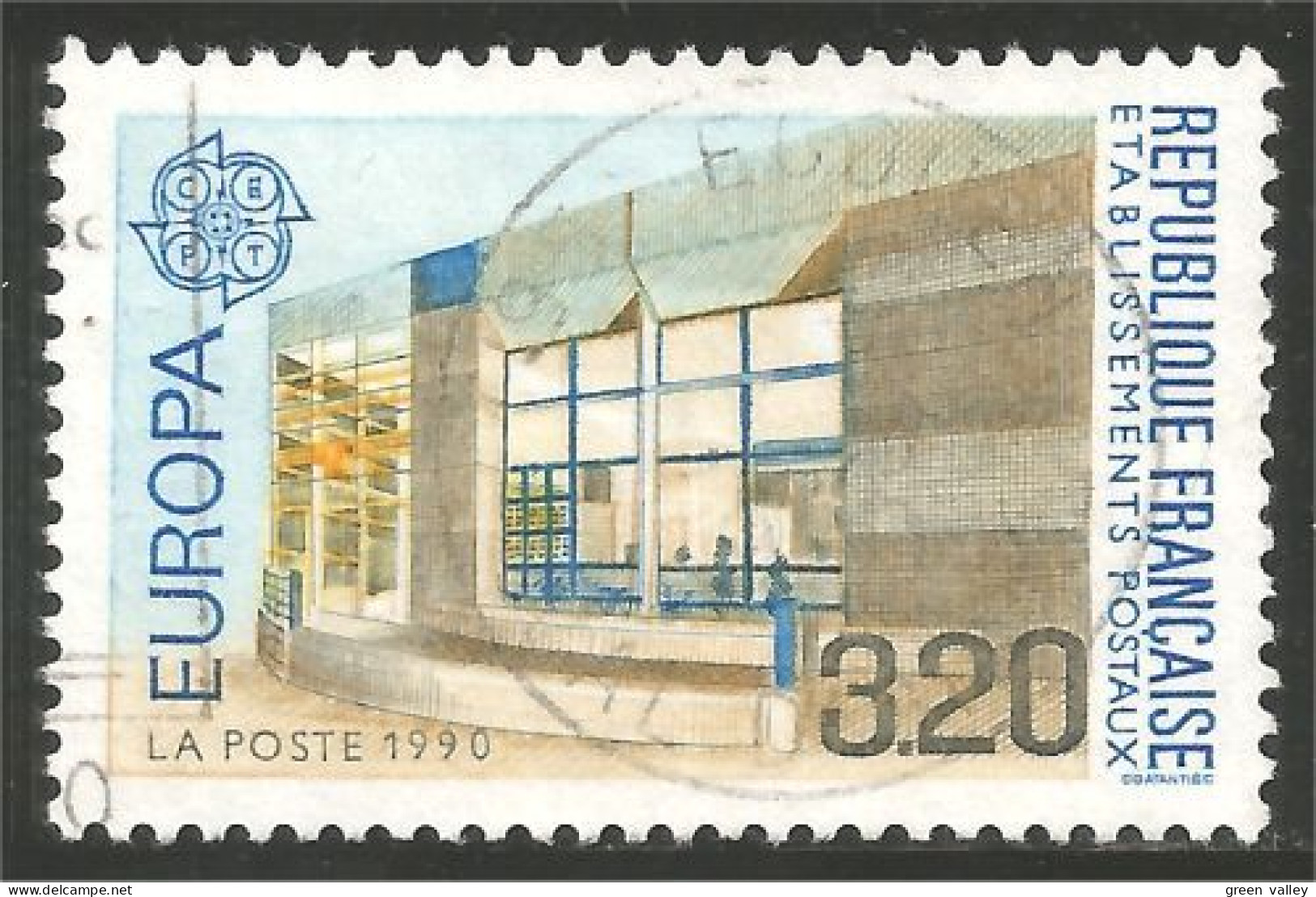 EU90-12c EUROPA-CEPT 1990 France ECOUEN Bureaux Postes Postal Houses - Altri & Non Classificati