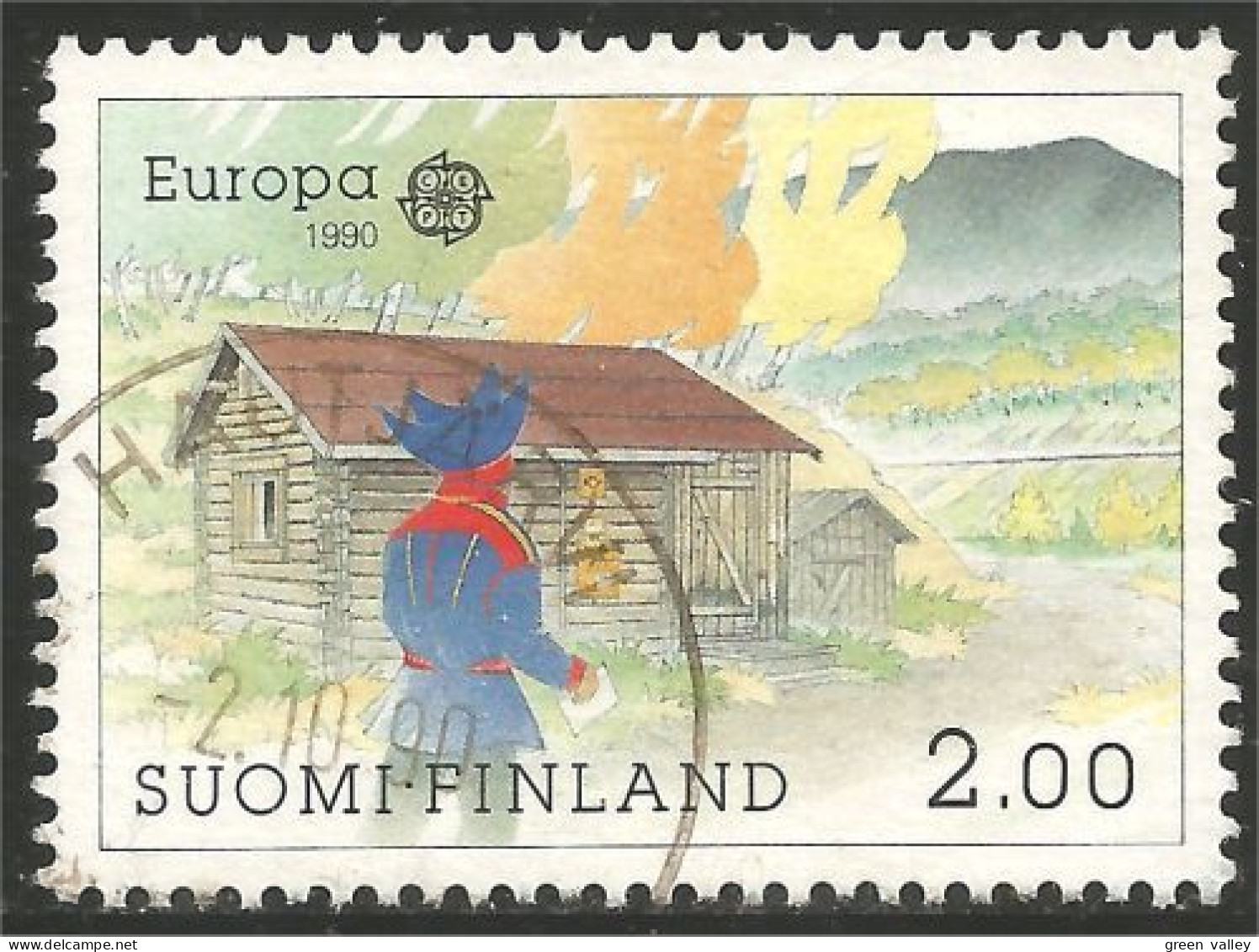 EU90-11c EUROPA-CEPT 1990 Finland HAUTJARVI Bureaux Postes Postal Houses - Andere & Zonder Classificatie