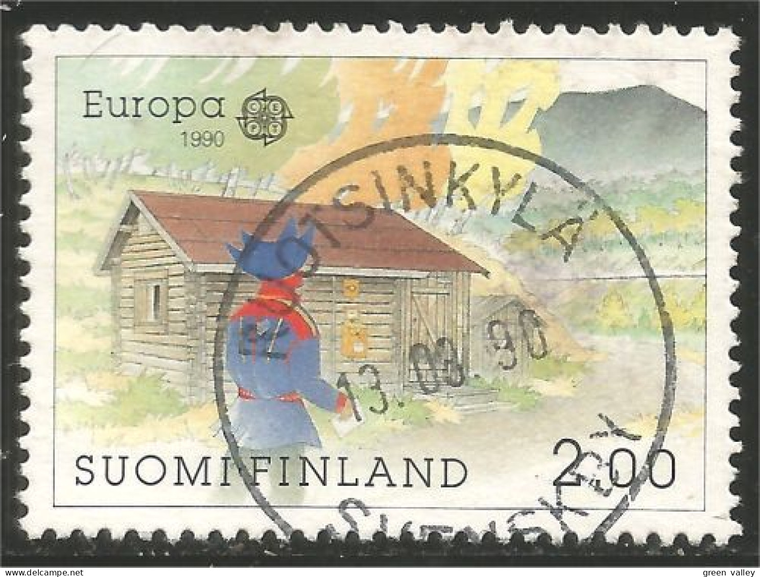 EU90-11a EUROPA-CEPT 1990 Finland RUOTSINKYLA Bureaux Postes Postal Houses - 1990