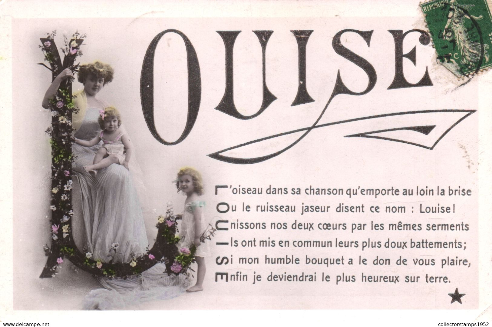 FANCY CARDS, CHILDREN, PORTRAIT, WOMAN, FRANCE, POSTCARD - Femmes