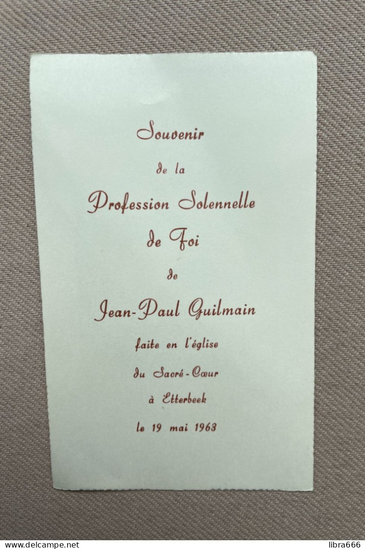 Communion - GUILMAIN Jean Paul - 1963 - Sacré-Coeur - ETTERBEEK - Kommunion Und Konfirmazion